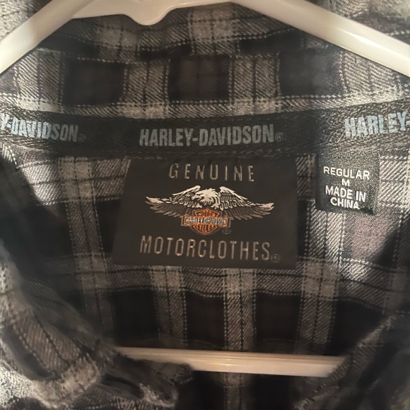 Harley-Davidson Plaid Flannel Button Down - Picture 2 of 8